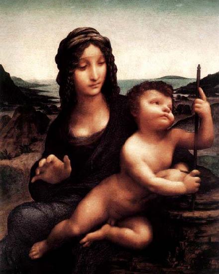 LEONARDO da Vinci Madonna with the Yarnwinder France oil painting art